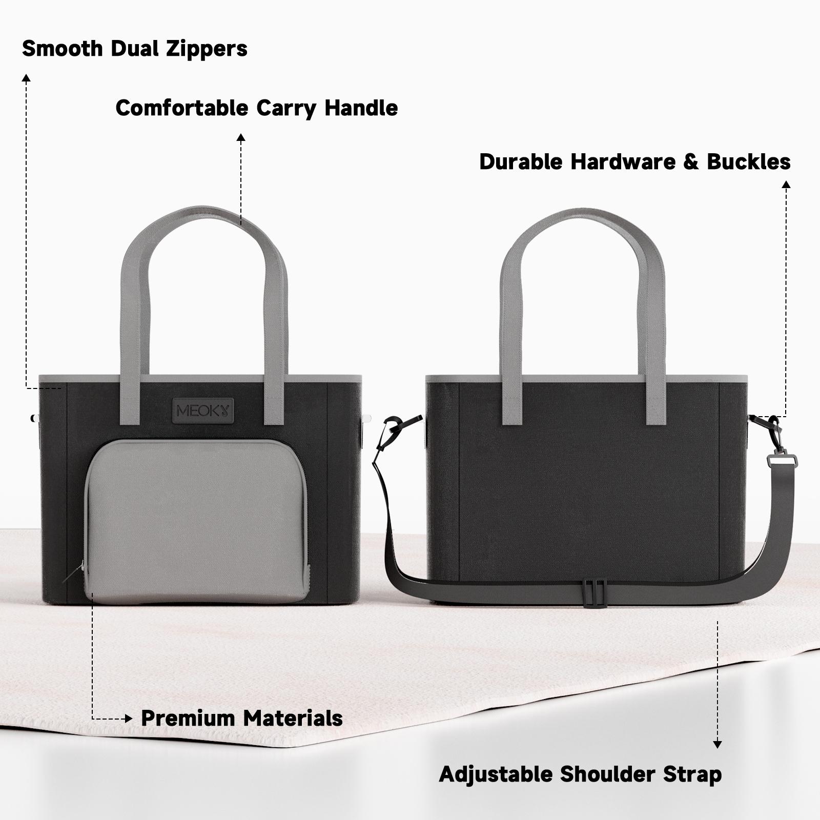 Meoky double-Layer Insulated Lunch Bag – Leak-Proof, Water-Resistant Tote with Detachable Strap & Top Handle, Big Capacity for Work & Schoo Meoky double-Layer Insulated Lunch Bag – Leak-Proof, Water-Resistant Tote with Detachable Strap & Top Handle, Big Capacity for Work & Schoo