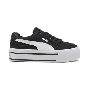 PUMA Womens Court Classic Vulc Platform Sneakers Shoes Casual - Black