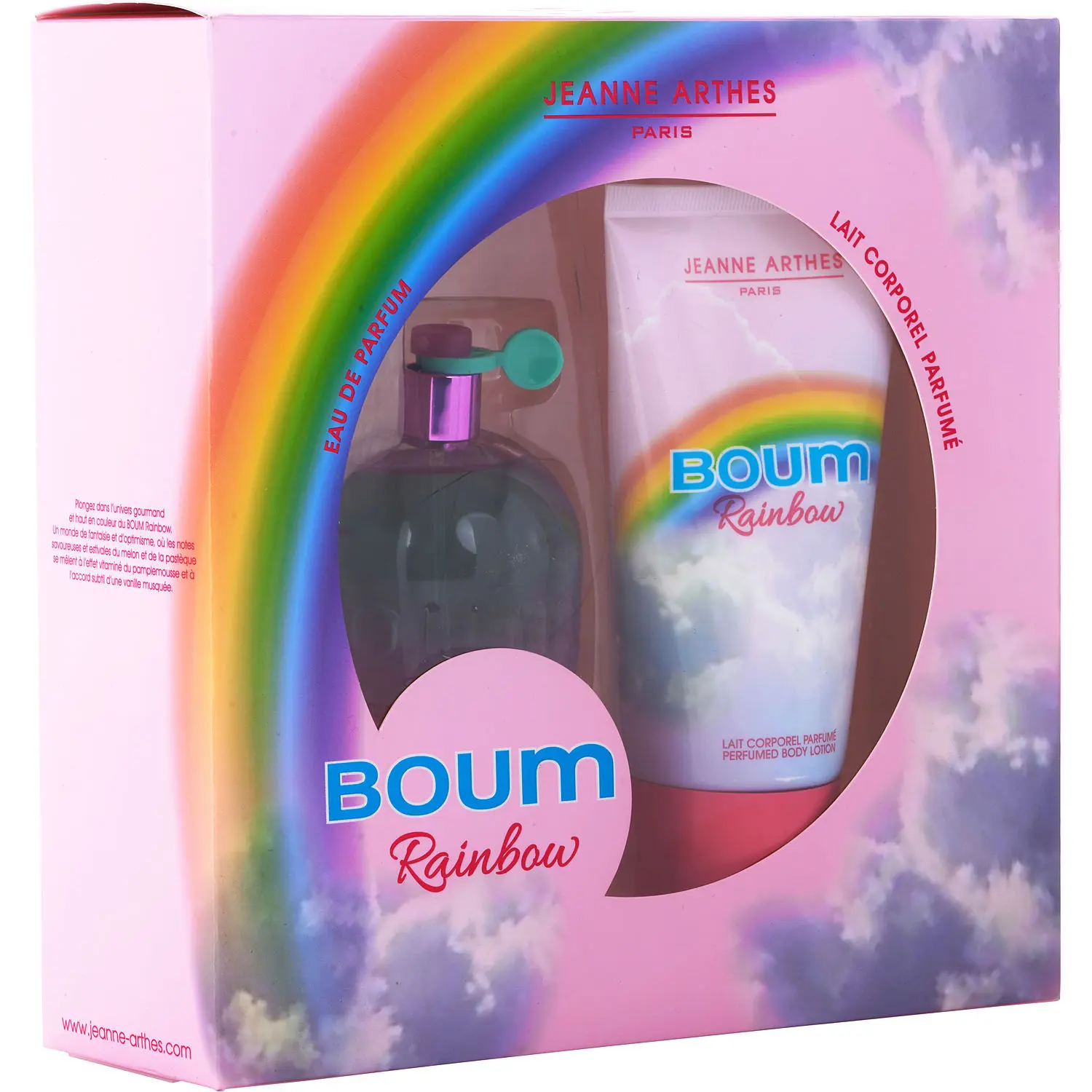 Boum Rainbow Set-Eau De Parfum Spray 3.3 Oz & Perfumed Body Lotion 5 Oz For Women
