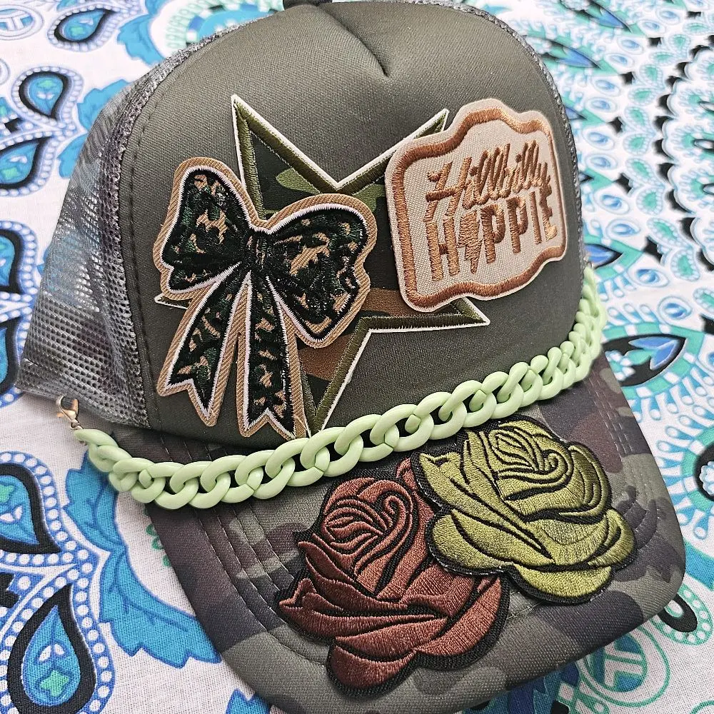 Hillbilly Hippie Trucker Hat - Stylish Fashion Accessory for Casual Outings