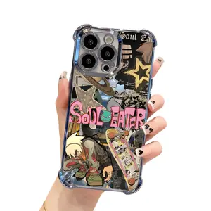 Soul Eater Phone Case Evans Crona Maka Albam Black Star Tsubaki Death the Kid Manga Anime, Anime Vintage Special Cover for iPhone 11 12 13 14 15 16 17 Pro Max Plus Air # IP+SE1