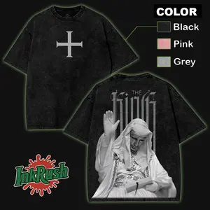 Baldwin IV - The King Vintage Tee – Dark Faith Medieval Graphic with Washed Cotton,Christian Shirt, Streetwear Style jesus clothing, Unisex God Tee, Christian Shirt wash acid t-shirt