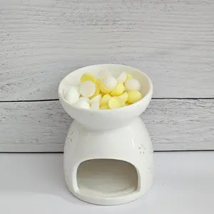 Aroma Dots - Lemon Sugar Loaf - Yellow & White Round Fragrance Dots - Lemon and Vanilla Scent - Scented air freshener