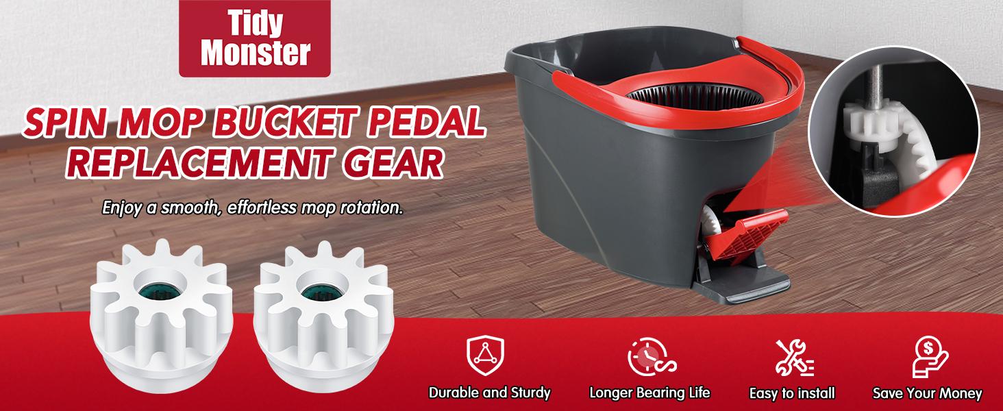 Pedal Bearing Replacement for O-Cedar EasyWring Bucket System Repair Step Pedals Problems Clutch Gear Sprockets for 90% Spin Mop Bucket “Outdoorfun”