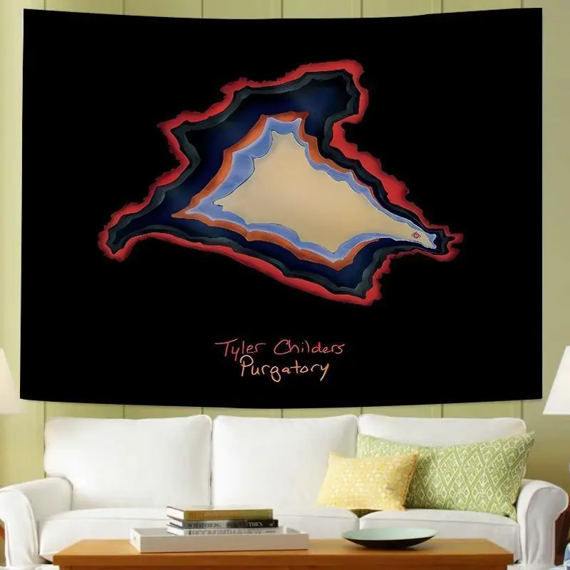Country Music Tapestry - Purgatory Design Polyester Wall Hanging, 80x60in Lightweight Easy Hang Setup Decor, Country Music Vibe for Bedroom, Indoor/Outdoor Room Decor Flags, Wall Decor