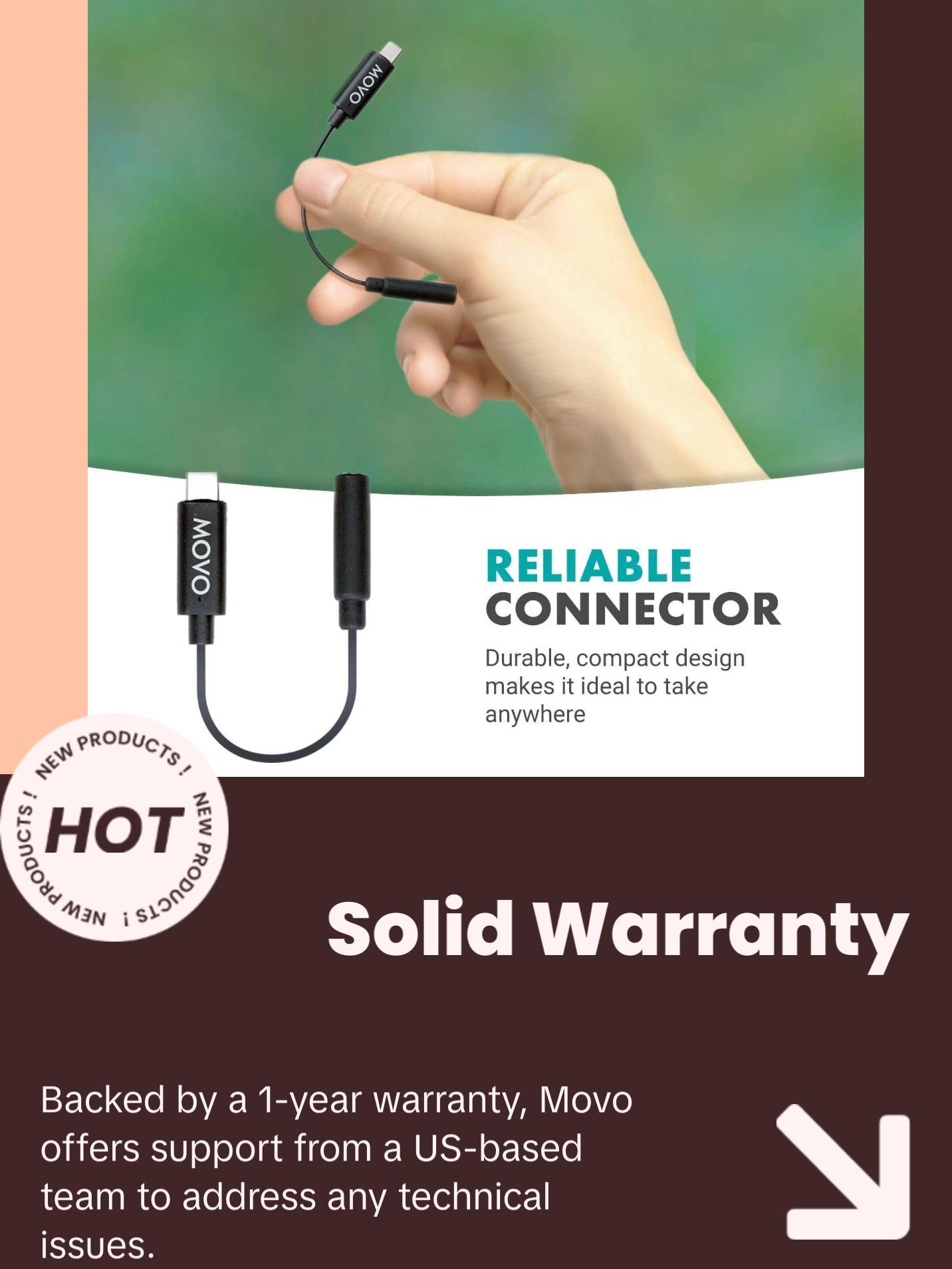 Movo | PMA-1 | Microphone Adapter for DJI OSMO Pocket