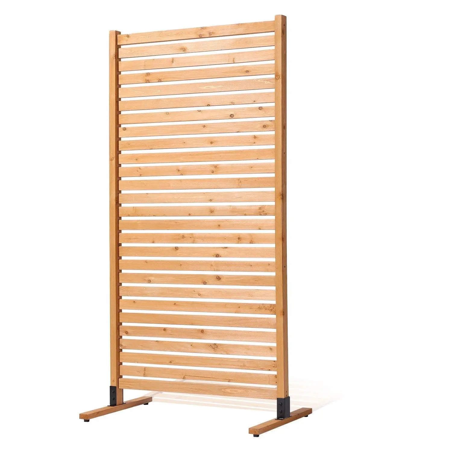 【SummerFinds】Wooden Privacy Screen 36" x 76" Freestanding Outdoor Privacy Screen for Patio