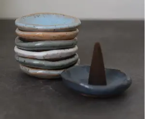 Clay glazed Incense Holder
