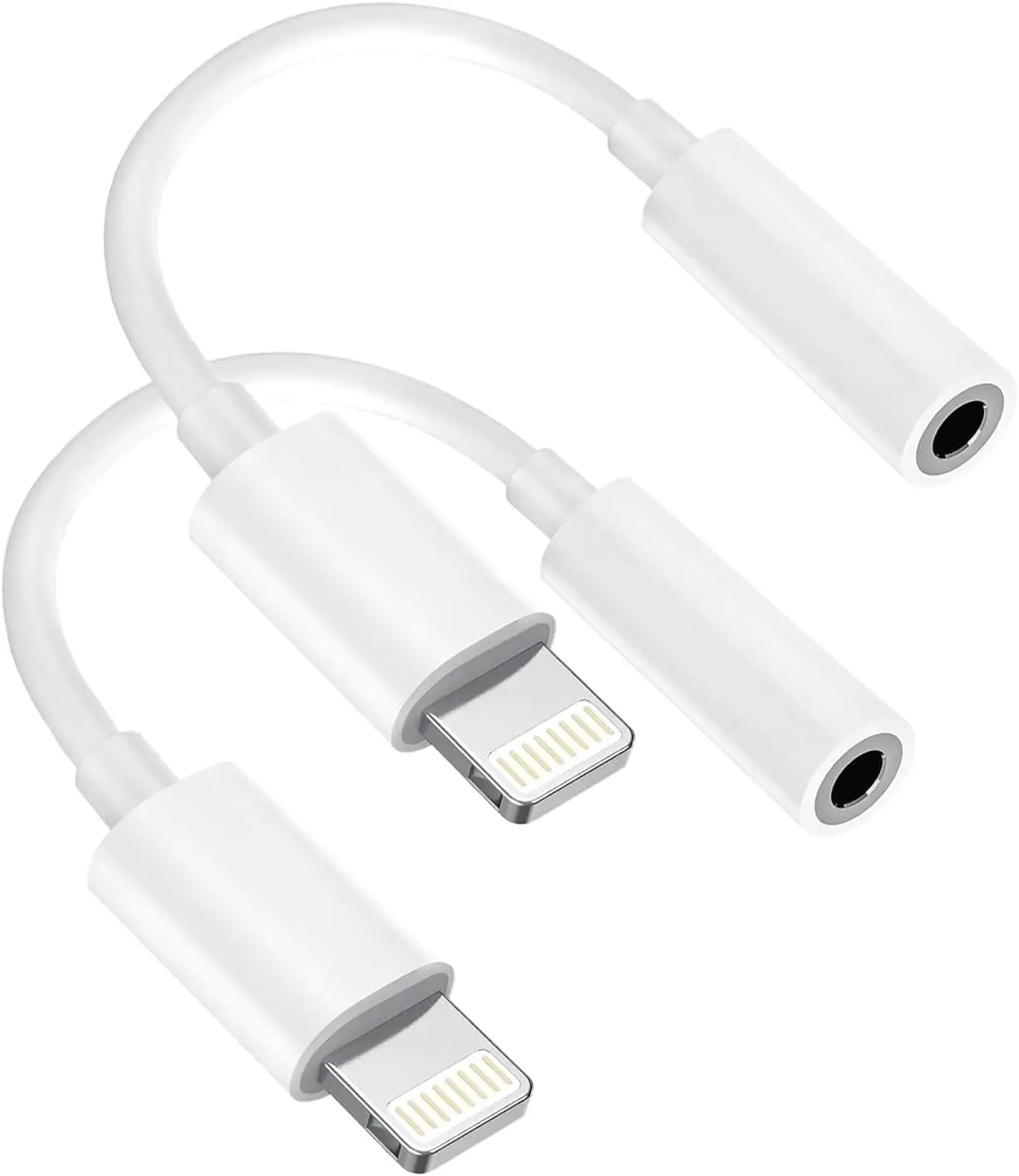 2Pack for iPhone 3.5mm Headphones Adapter,Lightning to 3.5 mm Headphone/Earphone Jack Converter Audio Aux Dongle Compatible with iPhone 14 13 12 11 Pro XR XS Max X 8 7, Accessories, Device Headset Stereo, Audio Equipment, Trip, Lossless Audio
