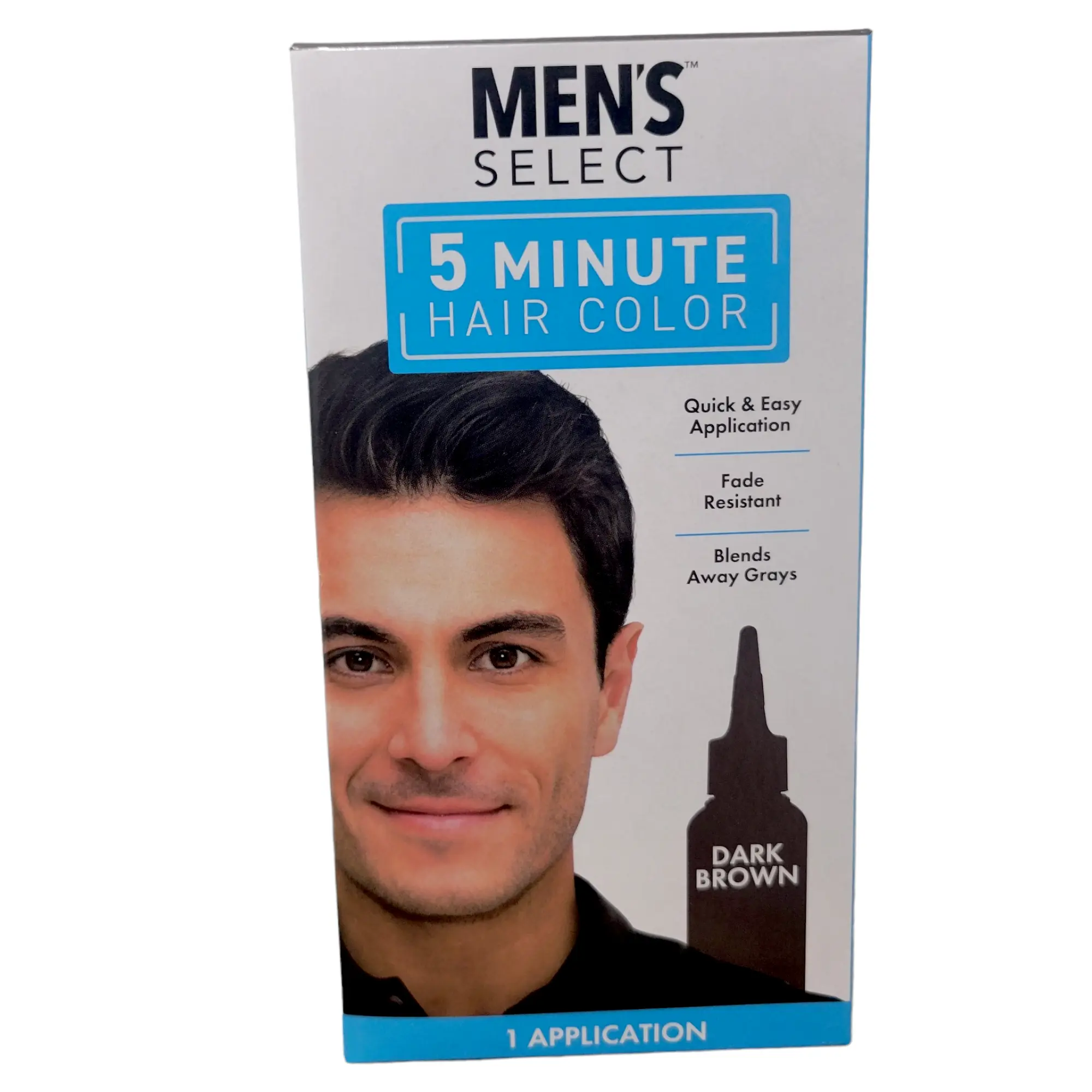 Select 5 Minute Hair Color Cream for Men 2-Pack (Dark Brown Shade)