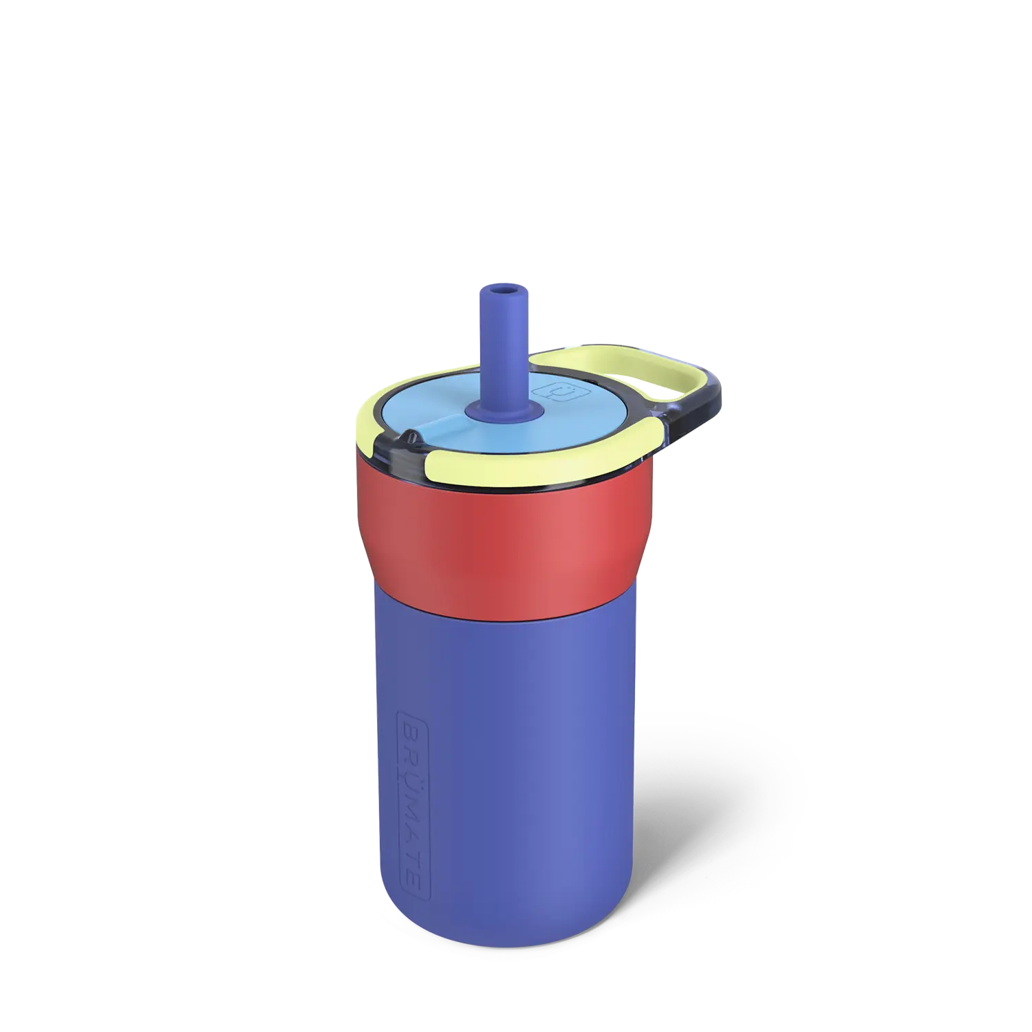 BrüMate Leap 12oz Kids Straw Tumbler | 100% Leakproof Prevents Spills | Silicone Sleeve Protects From Dents & Dings | Keeps Ice 24+ Hours | Cup Holder Friendly