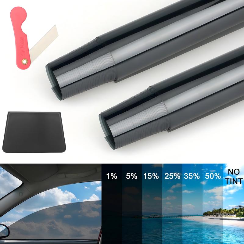 AUXITO 300CM Uncut Roll Window Tint Film 1% 5% 15% 20% 35% 50% 70% VLT 20" x 10ft Feet Car Home Office Glass