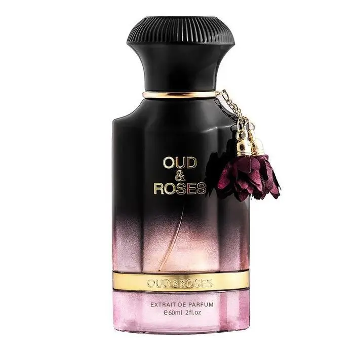 Ahmed Al Maghribi Oud & Roses Eau De Parfum 60ML | Turkish Rose, Peony, Sandalwood, Frankincense, Oud, Guaiac Wood & Musk | Unisex Long-Lasting Fragrance