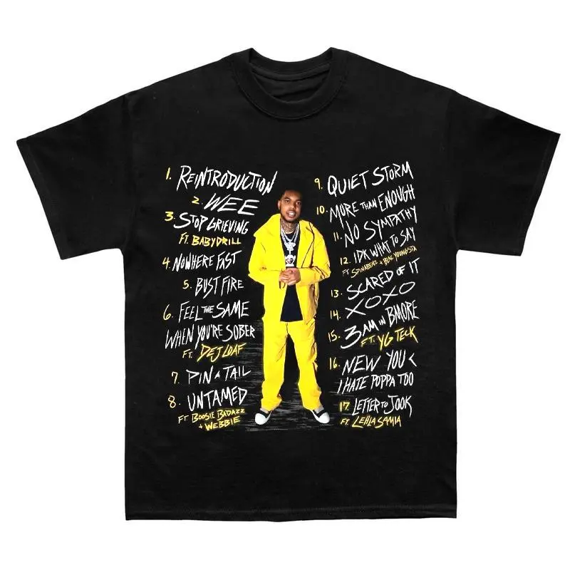 Lil Poppa Trap Culture Inspired Unisex T-Shirt, Casual Cotton Tee YV2412221
