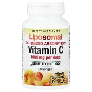 Natural Factors Liposomal Vitamin C, 60 Softgels (500 mg per Softgel)