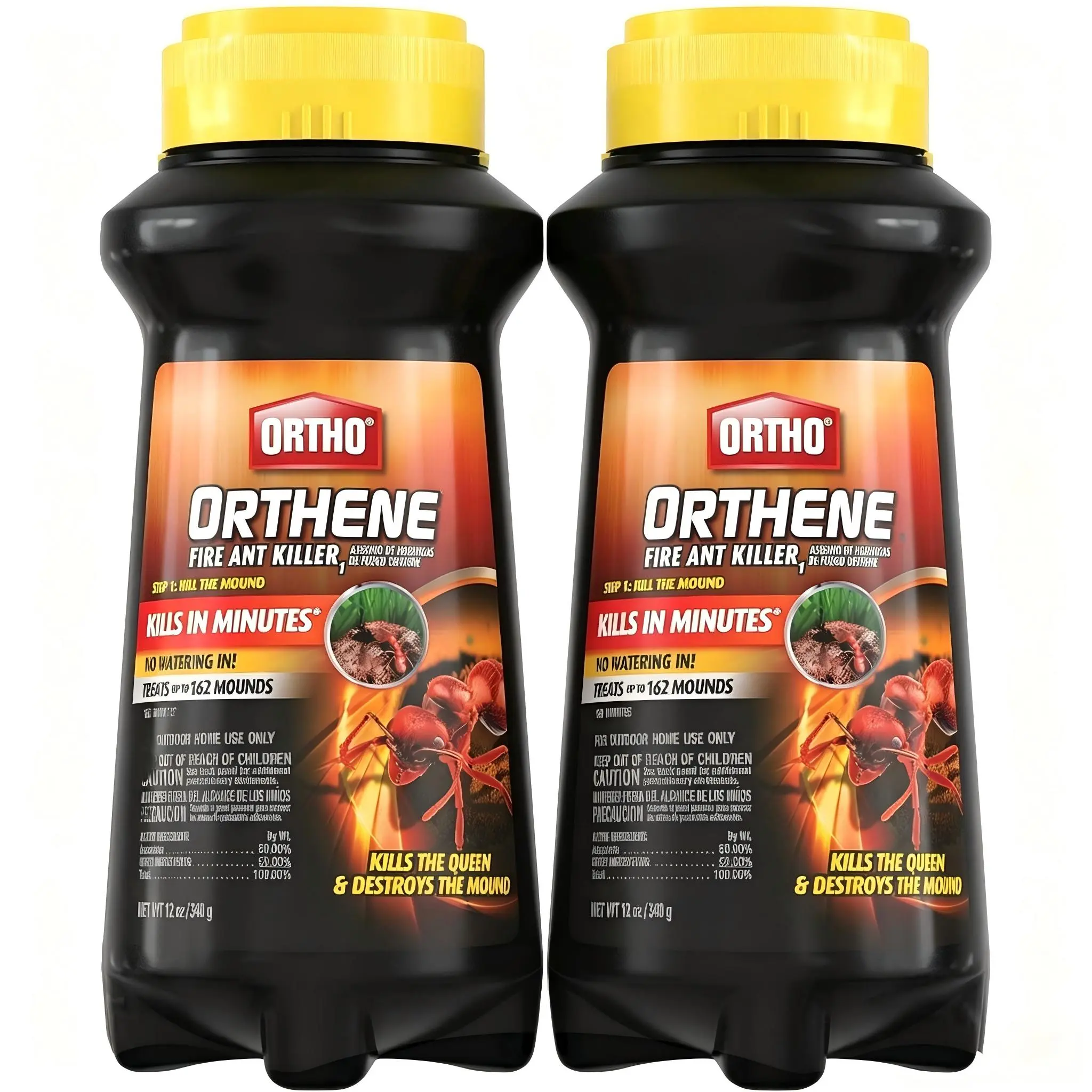 Ortho Orthene Fire Ant Granules Pest Control Agent - 12 oz Insect Killers for Indoor Use, Outdoor Pest Control, Kills Queen, Destroys Mounds, Starts Working in 60 Minutes, Granules Form