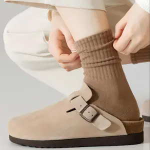 SheerFit Neutral Tone Crew Socks for Men & Women for Casual Athletic Dress Shoes 5 Pairs Premium Cotton Stay-Put Breathable All Season Springbreak fashion