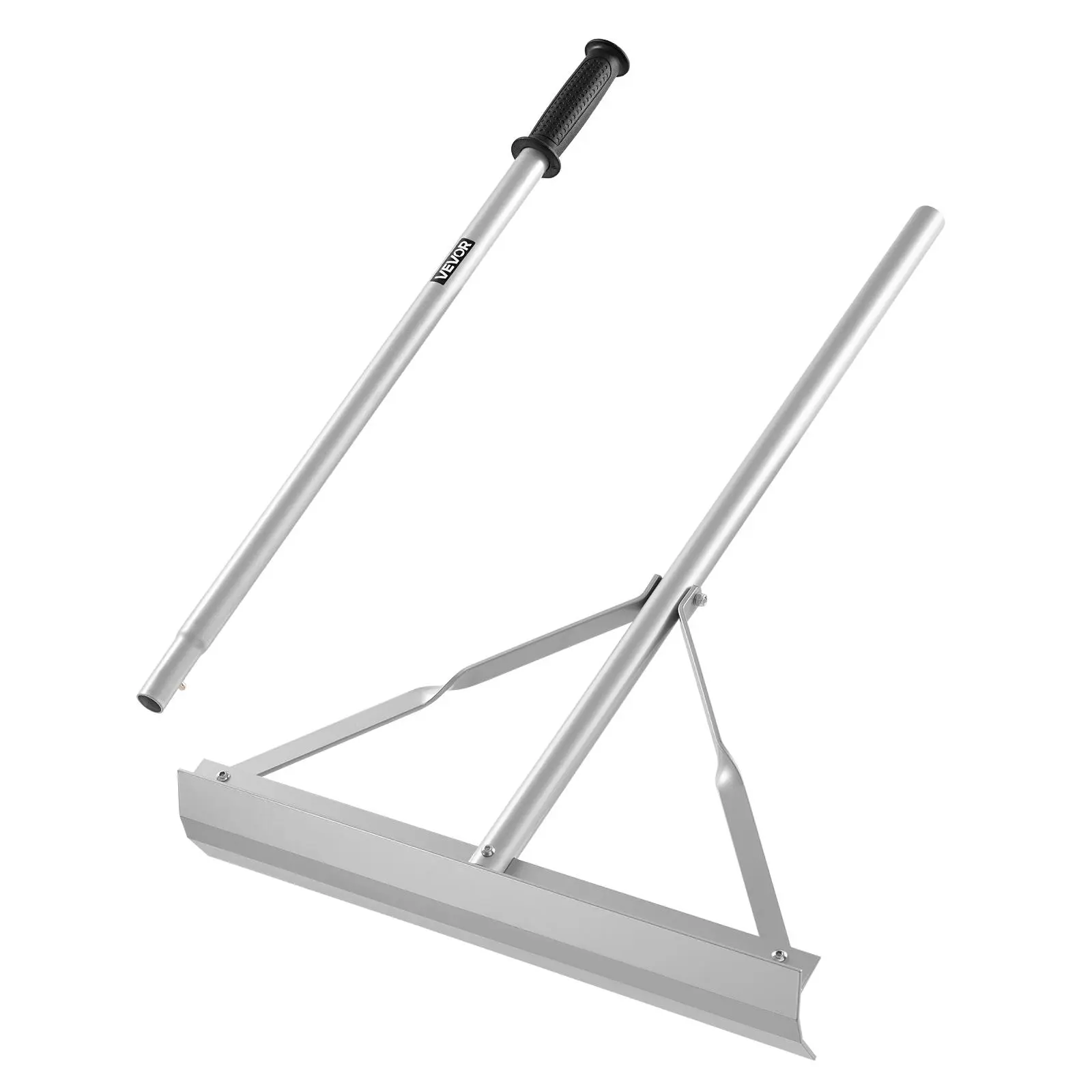 【SummerFinds】VEVOR Landscape Rake, 60 inch Handle 20 inch Wide Head, Large Heavy Duty Aluminum Landscaping Level, Asphalt Rake Tool for Asphalt & Land Leveling, Concrete Paving, Sand Flattening, No Teeth