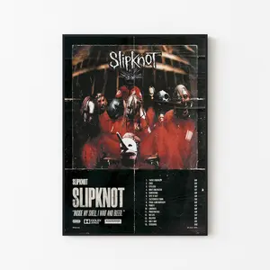 [New Music Decor - Sale Up To 40%] [Unframe] Slipknot Band Poster, Heavy Metal Music Wall Art, Dark Rock Room Decor, Iconic Band Artwork Print, Gift For Metal Music Fans