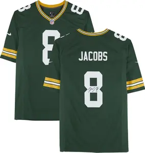 Josh Jacobs Green Bay Packers Autographed Nike Green Game Jersey - Fanatics Authentic Certified