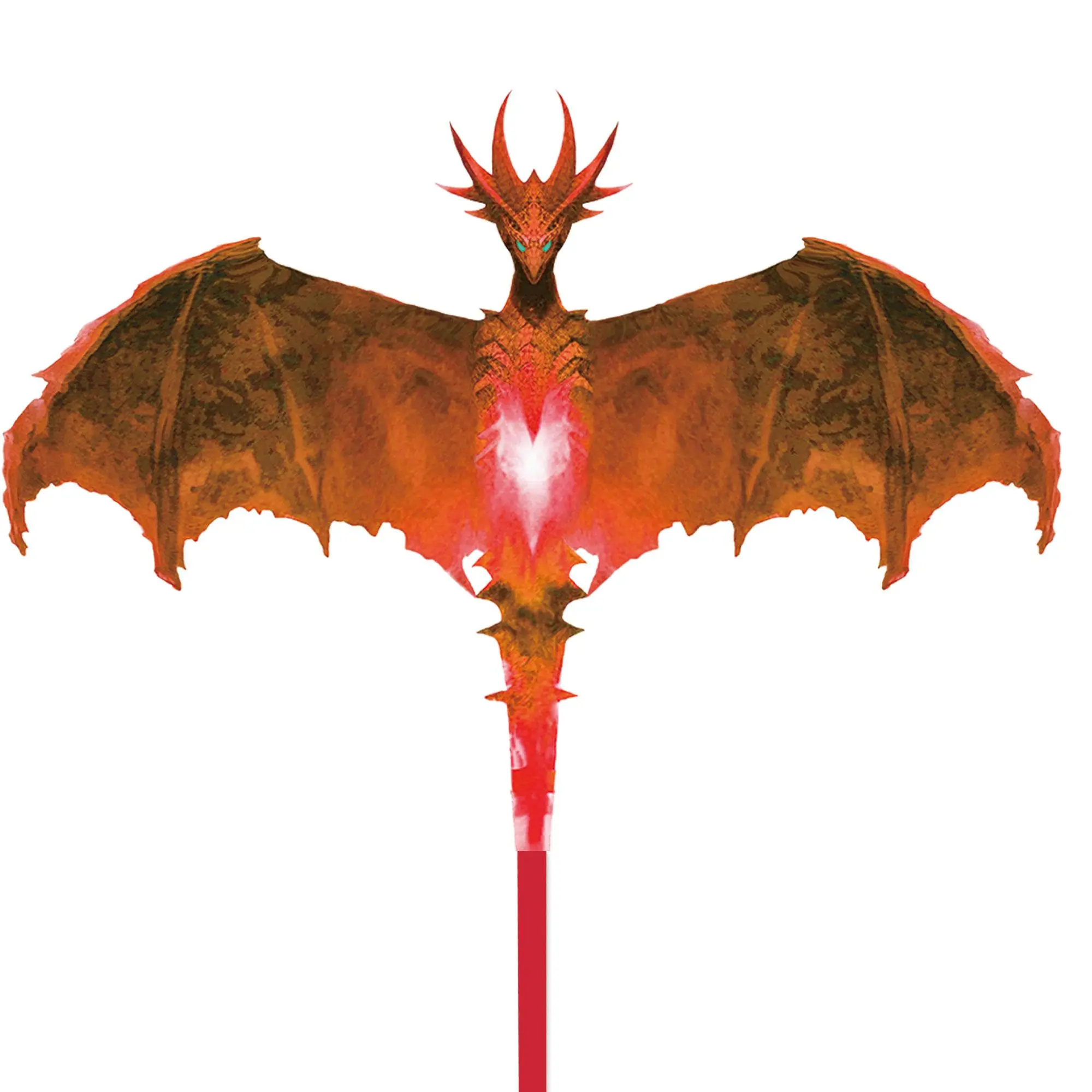 Dragon Theme Large Kite for Adults & Ages 5+, Easy to Fly Single Line String, Rip-stop Nylon Resists Tears, Reinforced Rods, for Easy Beach or Park Fun Outdoor Activities, Lifelike