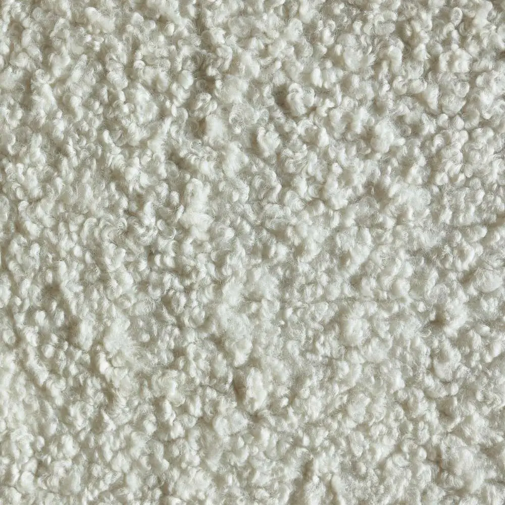 Plush Shearling Fabric—White—100% Polyester—High-Quality—Multi-Purpose—Long-Lasting—Sold by The Yar
