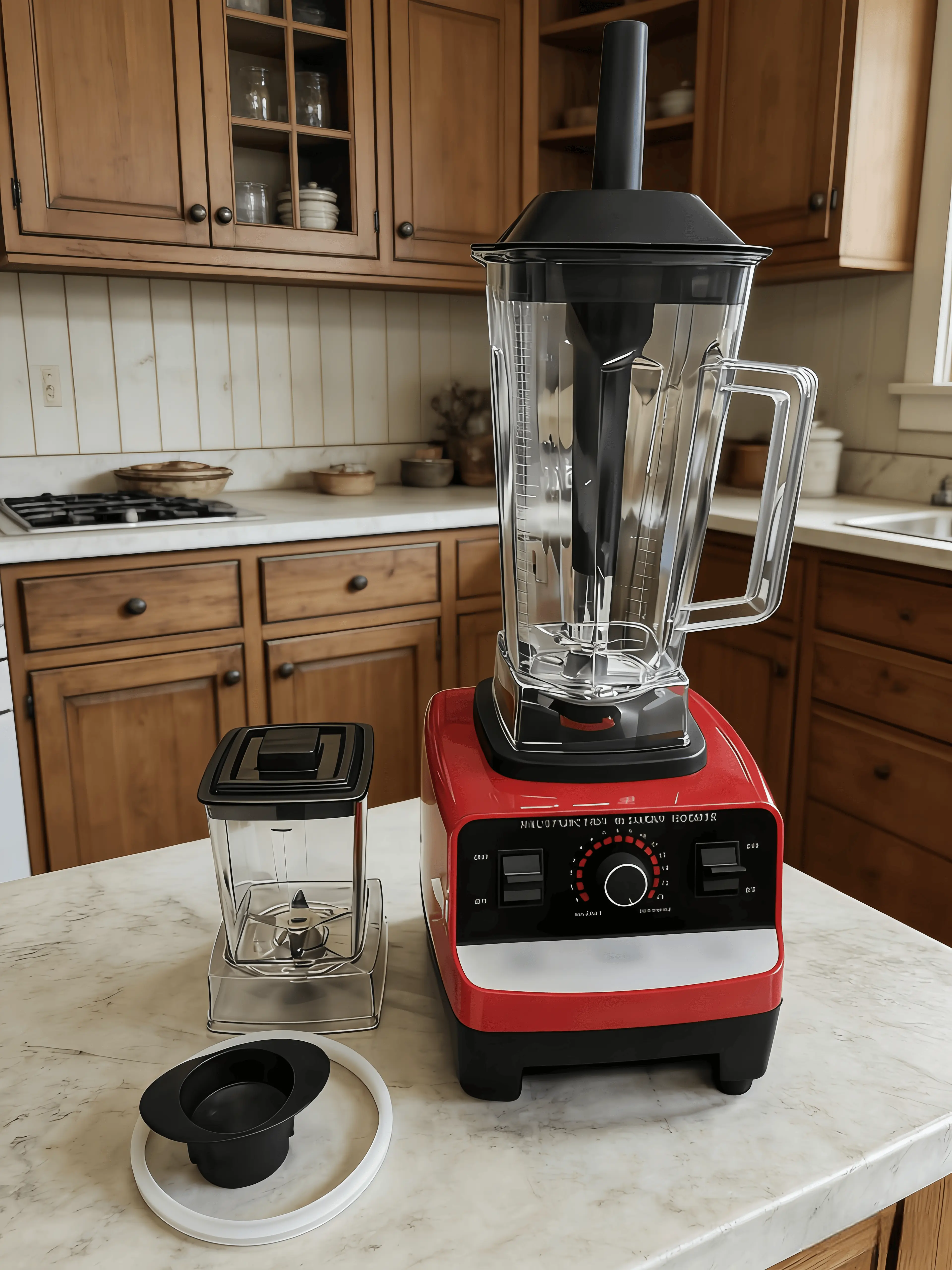 Taiwanese Nutrient Blender 1500W with 2L Mixing Jar 9 Speed Settings 60 Oz Capacity 6 Stainless Steel Blades BPA-Free Dishwasher Safe Includes 6 Free Kitchen Tools blender juicer juicer machine juicers machines