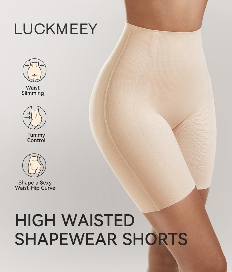 LUCKMEEY Tummy Control Shapewear Shorts for Women Seamless High Waist Body Shaper Thigh Slimming Underwear with Built-in Gusset Machine Washable Basic Minimalist Skin Body Shaper LUCKMEEY Tummy Control Shapewear Shorts for Women Seamless High Waist Body Shaper Thigh Slimming Underwear with Built-in Gusset Machine Washable Basic Minimalist Skin Body Shaper