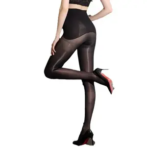 MANZI Women's Shiny Sheer Tights High Waist Silk Comfort Stockings Oil Shimmery Nylons Pantyhose Silky Spandex Elastic Dressy Legwear SpringStatements