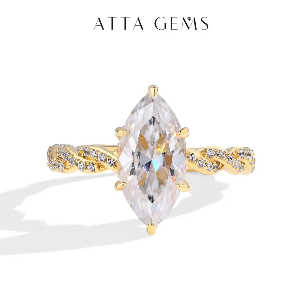 Gorgeous 3CT Marquise Shape  D Color VVS1 Synthetic Moissanite Ring  for Women 925 Sterling Silver Engagement Anniversary Party Gift R196 Jewelry For Women Summervibes summerwins,summerwins Ice Ring tiktokshopbacktoschool