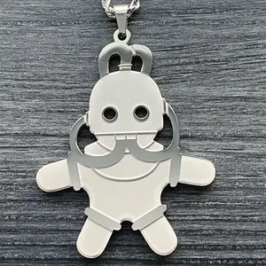 Swimming In Circles Necklace Mac Miller 2" Mirror Polished Etched Pendant Laser Carved Stainless Steel Chain Free Gift Included