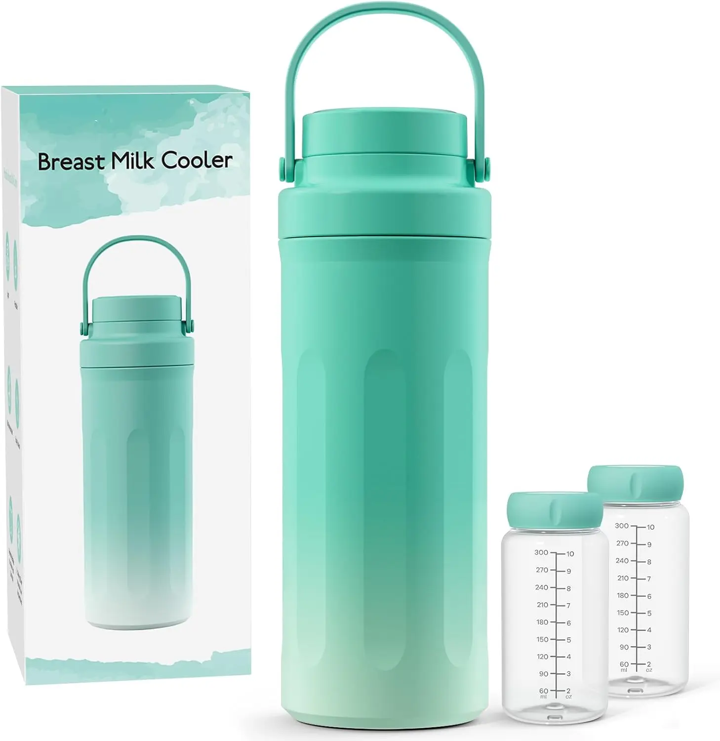 Deal 22oz Portable Breast Milk Cooler for, 24 Hours Long-Lasting Cold Preservation Large Capacity Travel Breastmilk Cooler Cup with Leak-Proof Lid Seal, On-the-Go Milk Fresh Keeper for Breastfeeding Moms, Ideal Mothers Day Gift