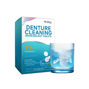 Denture Cleaning Tablets – Gentle Effervescent Cleaner, Helps Remove Odors & Buildup, Daily Denture Care