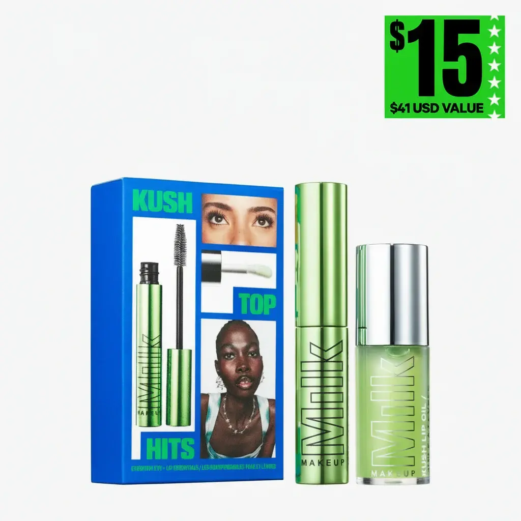 Milk Makeup The KUSH Top Hits Duo, Full Size KUSH Lip Oil and Mini KUSH Big Hit Mascara