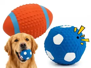 Durable Squeaky Rubber Dog Toy Ball – Interactive Chew Toy for Medium & Large Dogs,pet toy ball