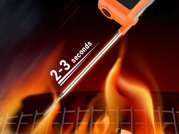 Specialty Kitchen Utensils– ThermoPro 2-in-1 Instant Read + Infrared Thermometer with Meat Probe, Non-Contact Laser for Cooking, Kitchen, HVAC, Pool, Measuring Utensils(Not for Human) Food Grill