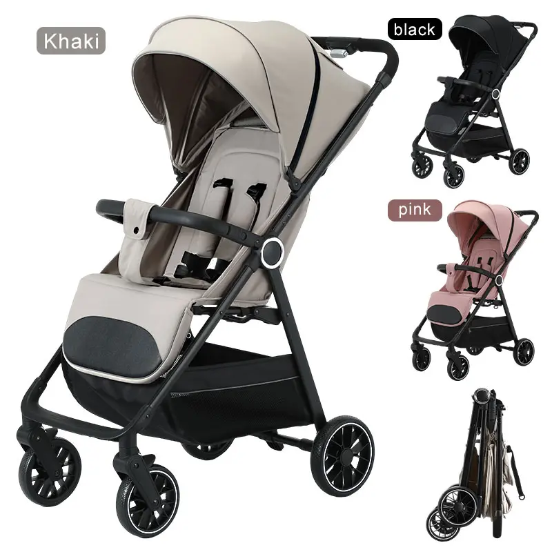 2-in-1 Baby stroller, lightweight and easy to fold,lightweight stroller ,airline-approved, converts from sittingto lying position, with sunshade for UV protection.