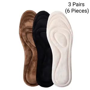 3 paies Women's Soft Memory Foam Insoles Comfort Cushion Non-Slip for High Heels & Sports Shoes