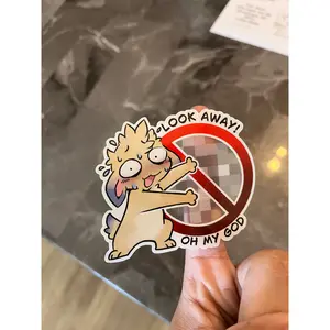 Look away! Sticker Look away! Sticker