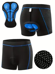 Unisex Cycling Padded Underwear, Outer Wear Shock Absorb Silicone Bike Shorts - Road & Mountain Biking Gear
