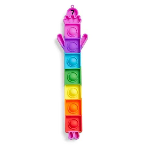 hand2mind Numberblocks Sensory Bubble Popper Set, Push Pop Fidget Toys, Keychains for Kids, Counting Toys, Math Manipulatives, Fine Motor Tools, Calm Down Corner Supplies, Preschool Classroom Must Haves