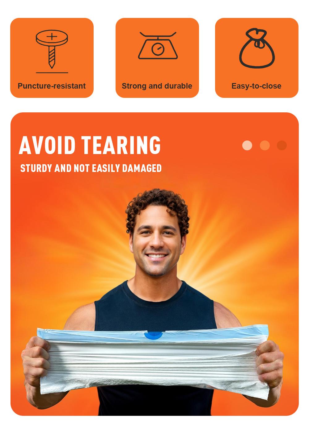 150 Bags 13 Gallon Boxed Disposable Non Tear Garbage Bag Puncture Tear Resistant Trash Bags, ODOR ELIMINATORTECHNOLOGY Kitchen Drawstring Garbage Bags Fresh Clean Scent With Lemon Mint Scent, 150 Count Easy To Usedrawstrings More Durable