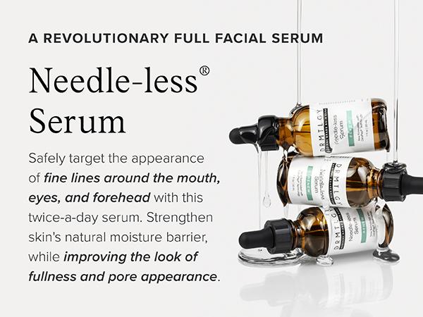 DRMTLGY Needle-less Serum 1oz with Peptides and Hyaluronic Acid Gentle Skincare