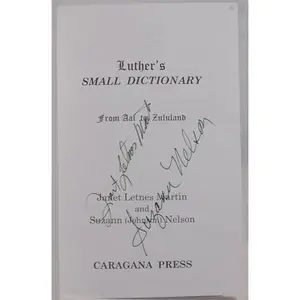 USED-Luther's Small Dictionary by Martin, Janet Letnes (Paperback)