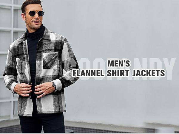COOFANDY Lightweight Fall Outfits Classic Menswear Flannel Shirts Casual Button Down Plaid Shirt Jacket Long Sleeve Fleece Shacket with Pockets Coats Outerwear Overall Stylish Corduroy Tops COOFANDY Lightweight Fall Outfits Classic Menswear Flannel Shirts Casual Button Down Plaid Shirt Jacket Long Sleeve Fleece Shacket with Pockets Coats Outerwear Overall Stylish Corduroy Tops