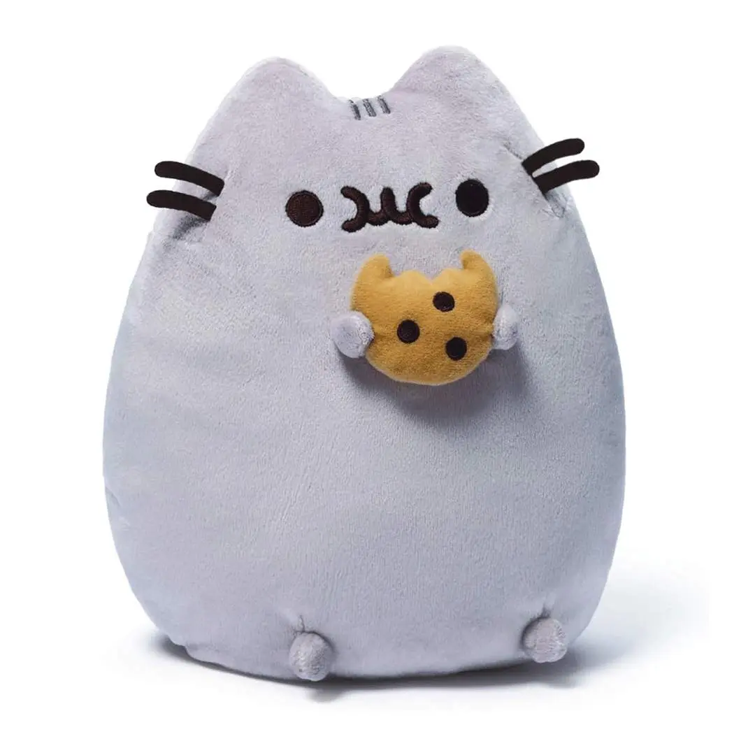 GUND Pusheen Snackable Cookie 9.5" Polyester Plush Toy - Classic Cartoon Character with Cookie Face, Soft Huggable Collectible for Kids, Ideal for Hug & Play, 9.5" Tall