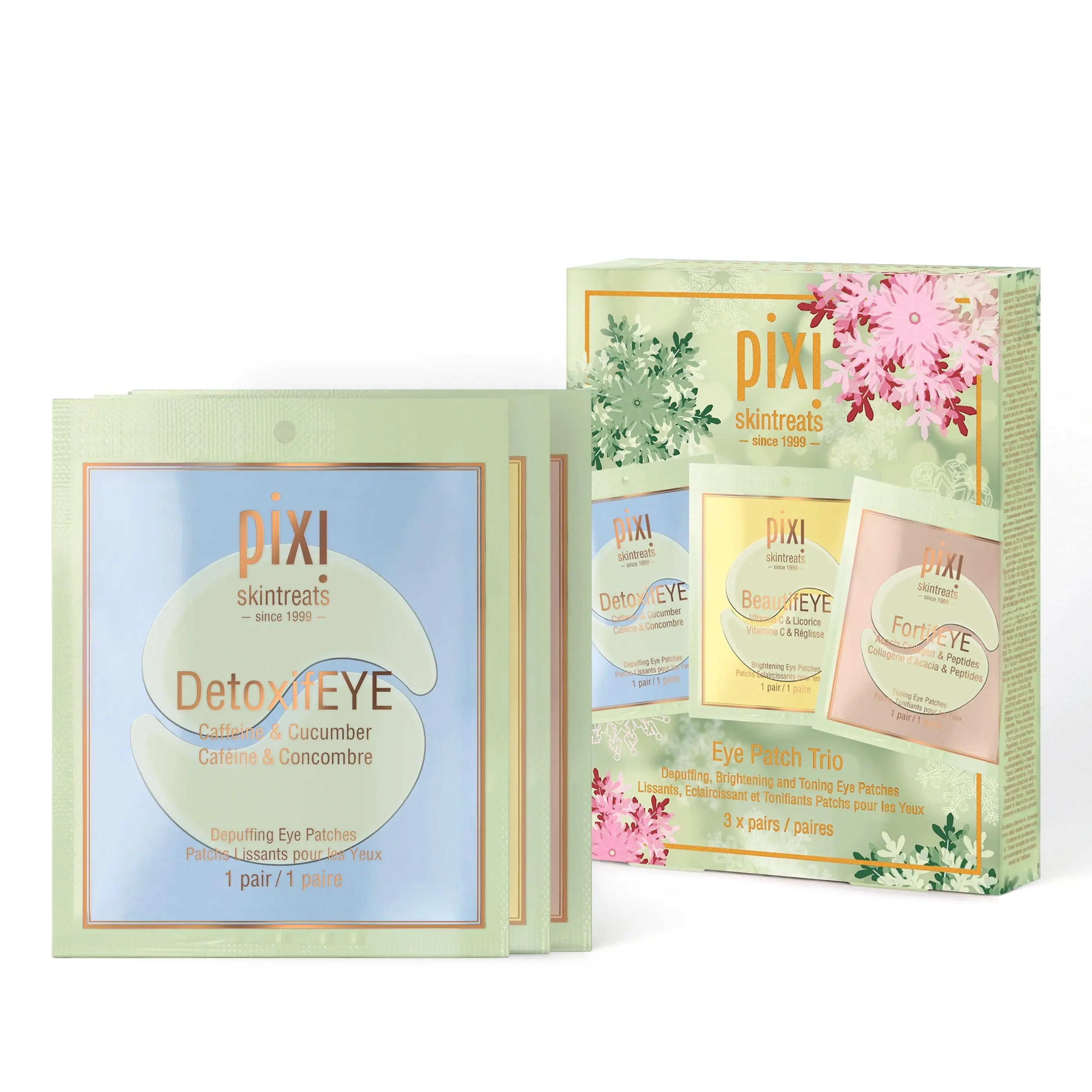 Pixi Eye Patch Trio, Skin Care Product for Selfcare, Eye Bag Remover Treatment