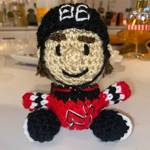 Mini amigurumi Jack Hughes Crocheted Doll