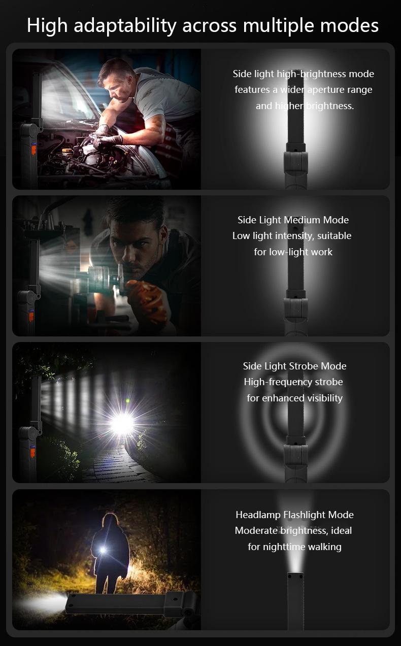 Rechargeable Work Lights, LED Work Light with Magnetic Base & Hanging Hook, 360°Rotate, Tool Gifts for Men
