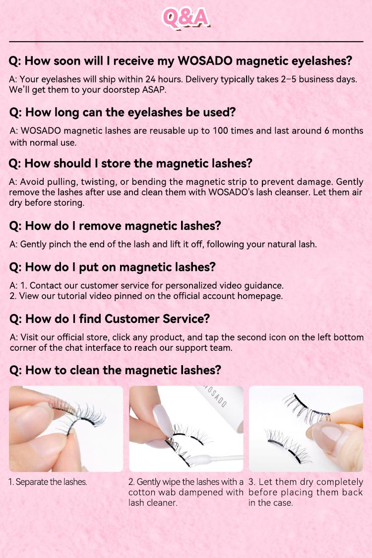 WOSADO Disney Zootopia Limited Edition Soft Magnetic Eyelashes All-in-One Box Waterproof Reusable Glue-Free Makeup Cosmetic Natural Style 4 Pieces Set Storage